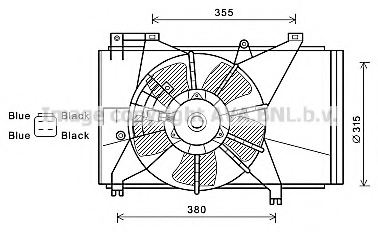 PRASCO MZ7543 Fan, radiator